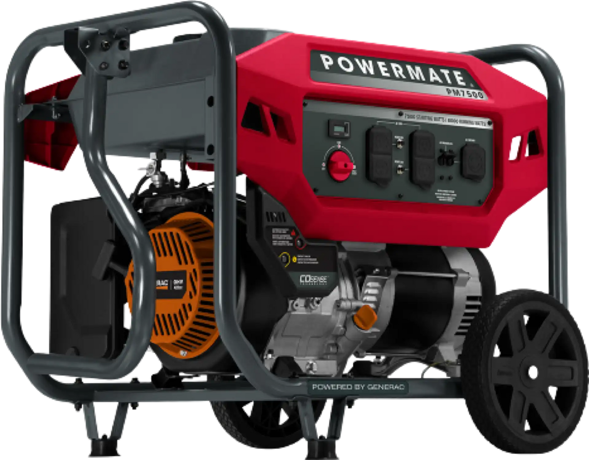 Generac/Powermate PM7500 Generator 6000W/7500W Gas New