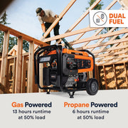 Generac GP6700EDF 6700/8250W Generator Dual Fuel Gas Propane Electric Start COSense 8062 RFB
