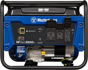 Westinghouse WGen3600cv Generator 3600W/4650W 30 Amp Recoil Start Gas with CO Sensor New