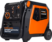 Generac iQ5200 DF 8945 3900W/5200W Generator Dual Fuel Gas Propane Inverter COSense Electric Start RFB
