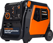 Generac iQ3800 DF 8946 3000W/3800W Generator Dual Fuel Gas Propane Low THD Inverter CO Sense Electric Start CARB New