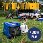 Westinghouse iGen4500DFcv Inverter Generator 3700W/4500W 30 Amp Recoil Start Dual Fuel with CO Sensor New