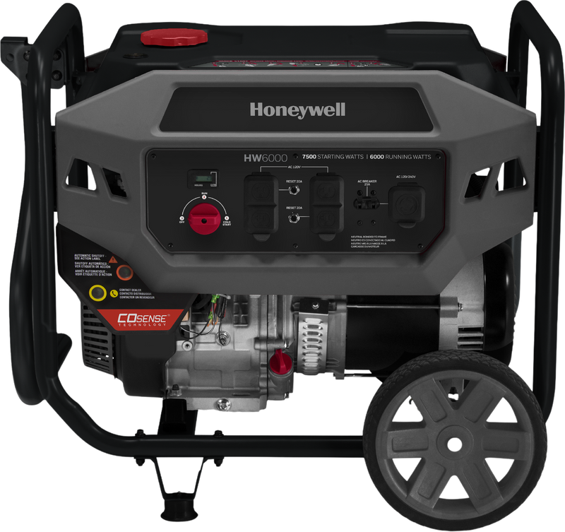 Honeywell/Generac 6046 6000W/7500W Generator Gas with COSENSE Technology CARB Compliant HW6000CO New