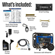 Westinghouse WGen9500TFc Generator 9500W/12500W 50 Amp Remote Start Tri-Fuel with CO Sensor New