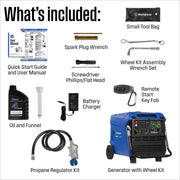 Westinghouse iGen12000DFc Inverter Generator 9000/12000W Dual Fuel Gas Propane 50A Low THD CO Sensor Remote Start New