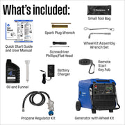 Westinghouse iGen12000TFc Inverter Generator 9000/12000W Tri Fuel Gas Propane Natural Gas 50A Low THD Remote Start CO Sensor New