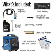 Westinghouse iGen2550DFc Inverter Generator 1900/2550W Dual Fuel Gas Propane 30A Low THD CO Sensor New